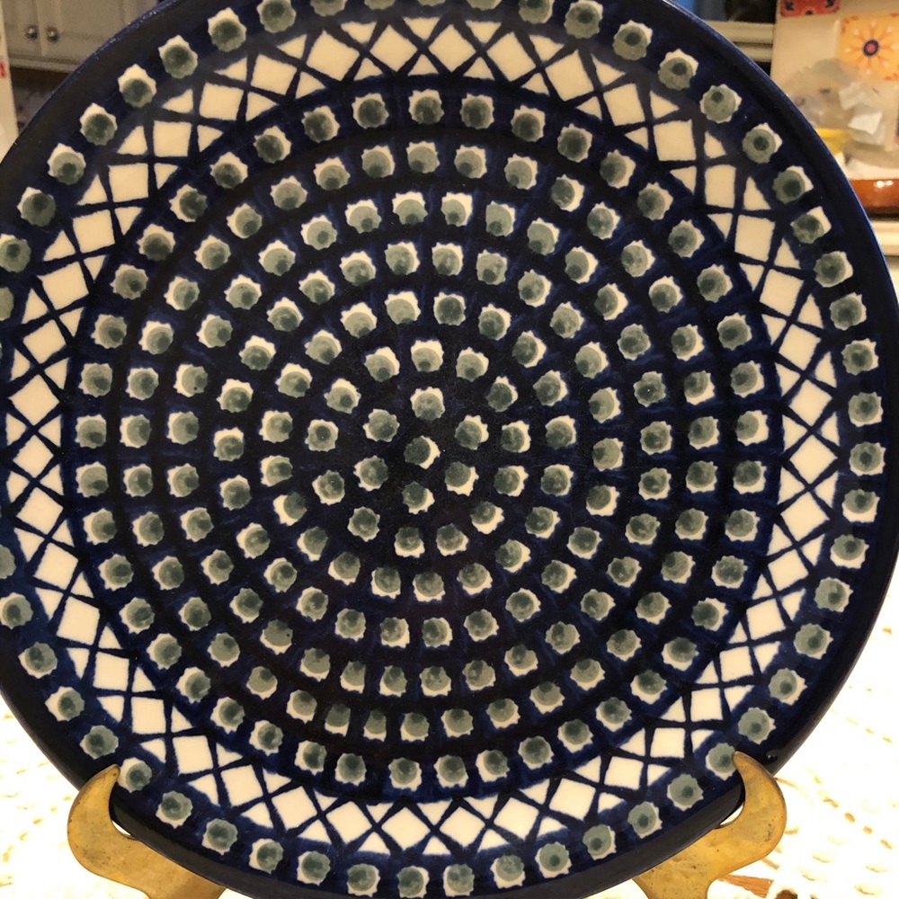 Polish Pottery Dinner Plate.